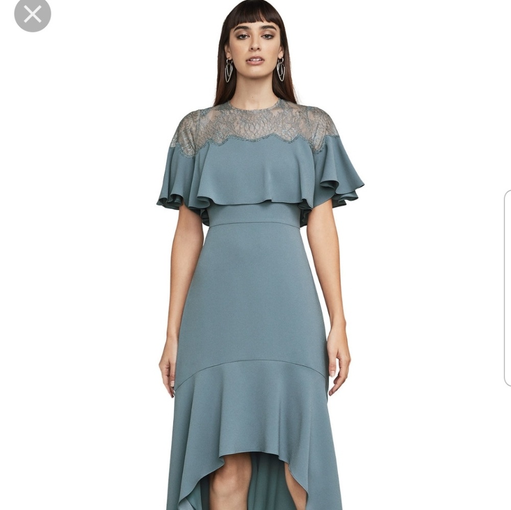 ❤BCBGMAXAZRIA Barbara High-Low Ruffle Gown - Picture 4 of 8
